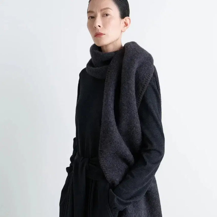 [BUNJANG] Lemaire Cocotte Fluffy Scarf Anthracite / 25FW 르메르머플러! 에토스 얼바닉30 le917 더바넷 포터리 보테가