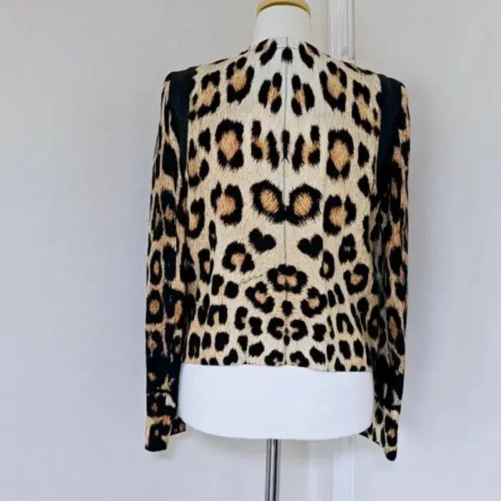 [BUNJANG] Roberto Cavalli Leopard Print Linen Jacket / 미사용/로베르토까발리[정품]자켓/42[린넨]
