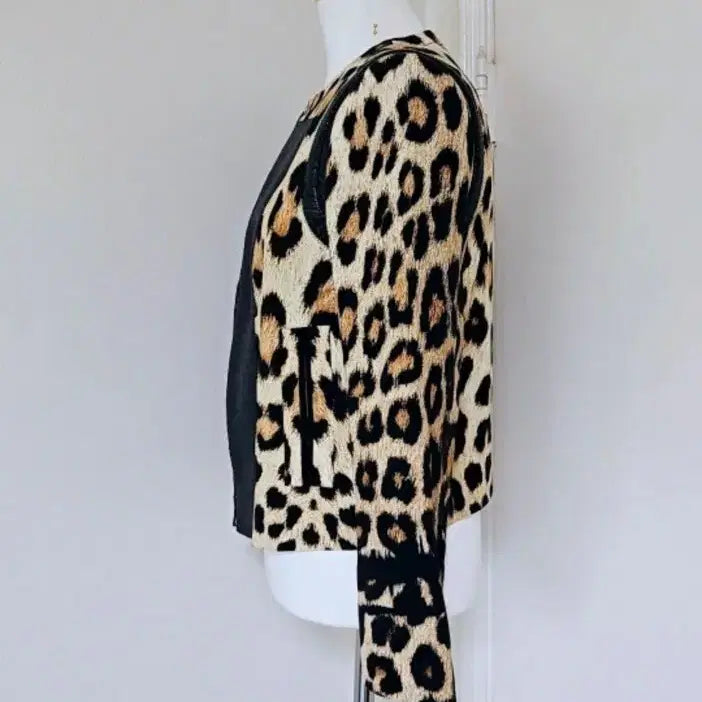 [BUNJANG] Roberto Cavalli Leopard Print Linen Jacket / 미사용/로베르토까발리[정품]자켓/42[린넨]