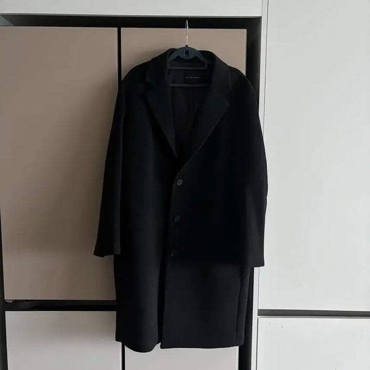 [BUNJANG] Button Seoul Black Oversized Coat / 버튼서울 블랙 오버핏 코트