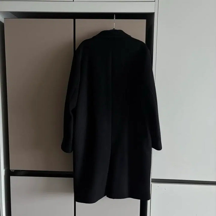 [BUNJANG] Button Seoul Black Oversized Coat / 버튼서울 블랙 오버핏 코트