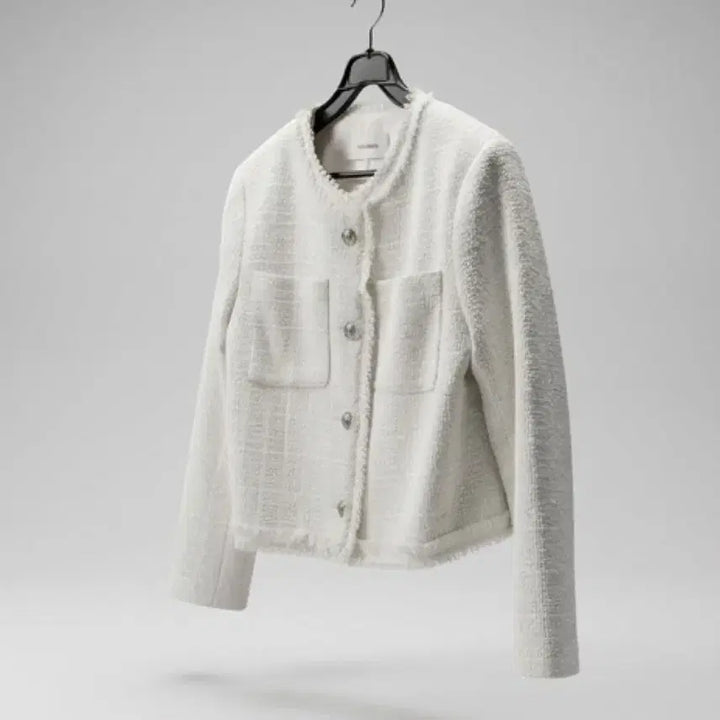 [SOLD OUT] 여성F / 가내스라 심플 화이트 트위드자켓WT 11-25