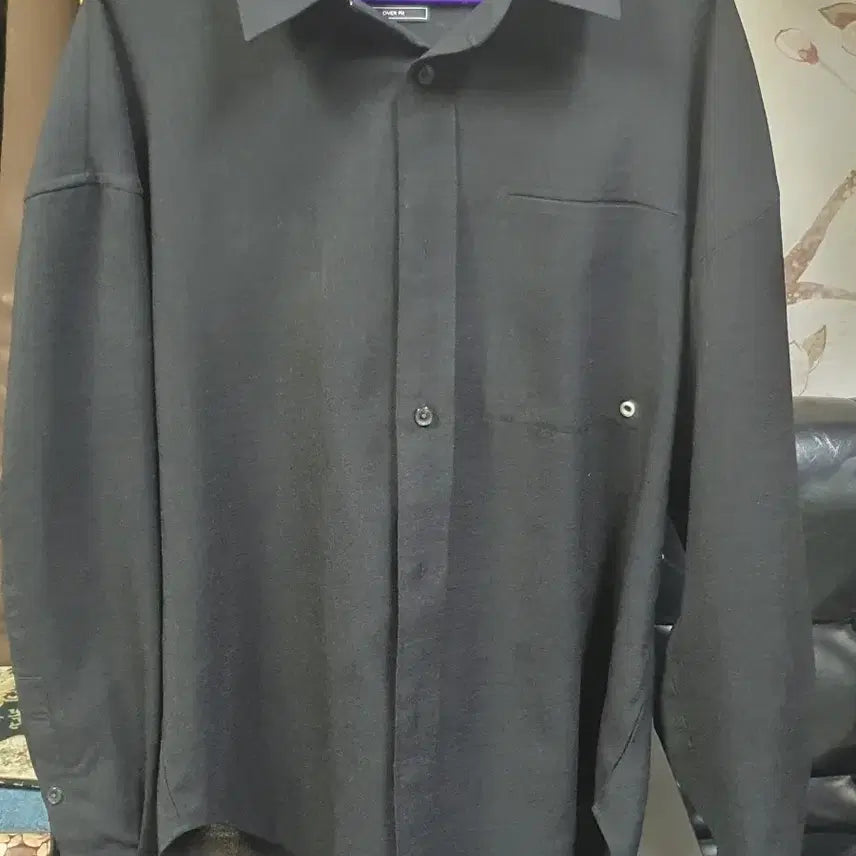 [BUNJANG] Ziozia Black Oversized Summer Shirt / 지오송지오  오버핏 여름  셔츠  택배비포함가