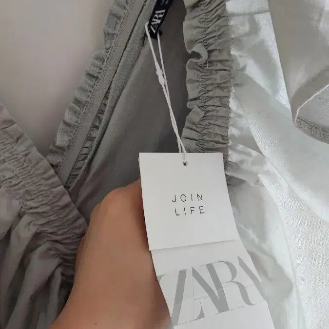 [BUNJANG] ZARA Frill Long Dress Mint / 자라ZARA프릴 롱 원피스 민트색