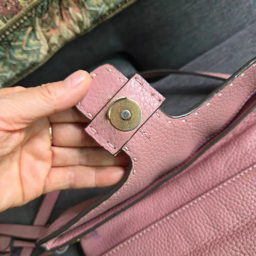 [BUNJANG] Tory Burch Leather Crossbody Bag / 정품 토리버치 가죽 크로스백 핑크 숄더백 태슬백