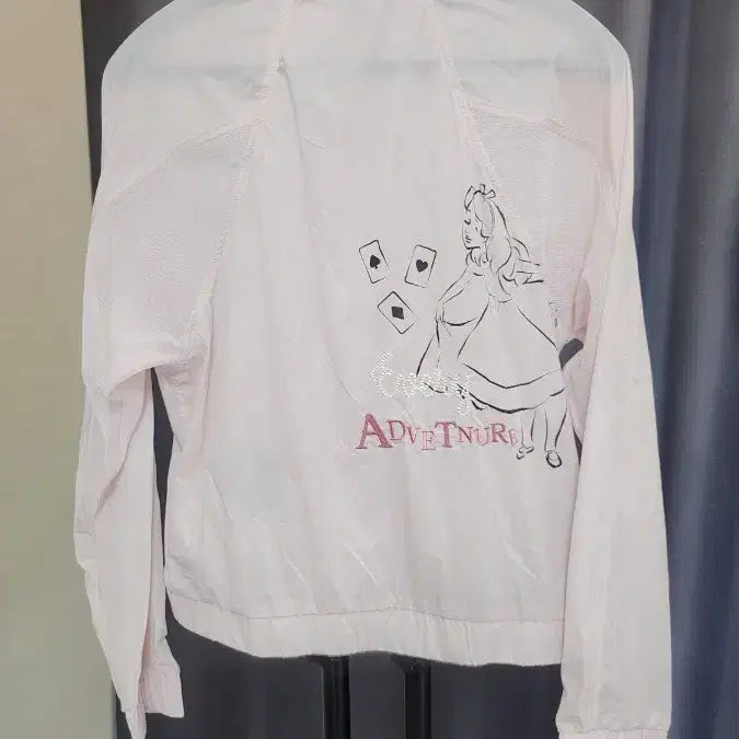 [BUNJANG] Disney Pink Windbreaker Jacket / 디즈니 핑크색 여성 바람막이