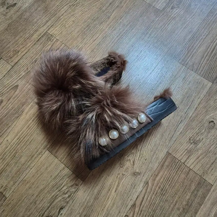 [BUNJANG] Suecomma Bonnie Fur Slippers 235 / 슈콤마보니 슬리퍼 235