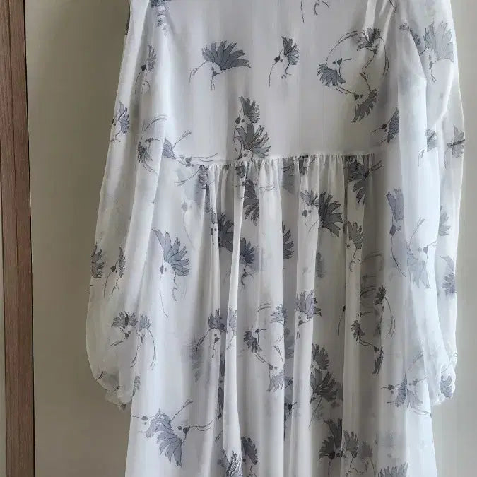 [BUNJANG] Lanvin Floral Pattern Chiffon Blouse / 랑방 플라워 패턴 쉬폰 블라우스