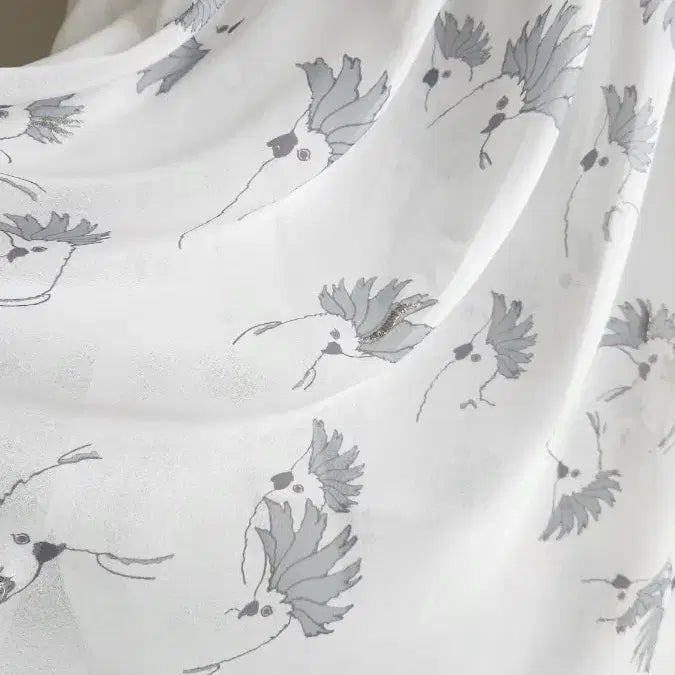 [BUNJANG] Lanvin Floral Pattern Chiffon Blouse / 랑방 플라워 패턴 쉬폰 블라우스
