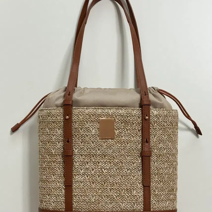 [BUNJANG] Couronne Ette De Rafia Shoulder Bag 30 Brown / (새상품) 쿠론 에떼 드 라피아 숄더백 26 브라운색
