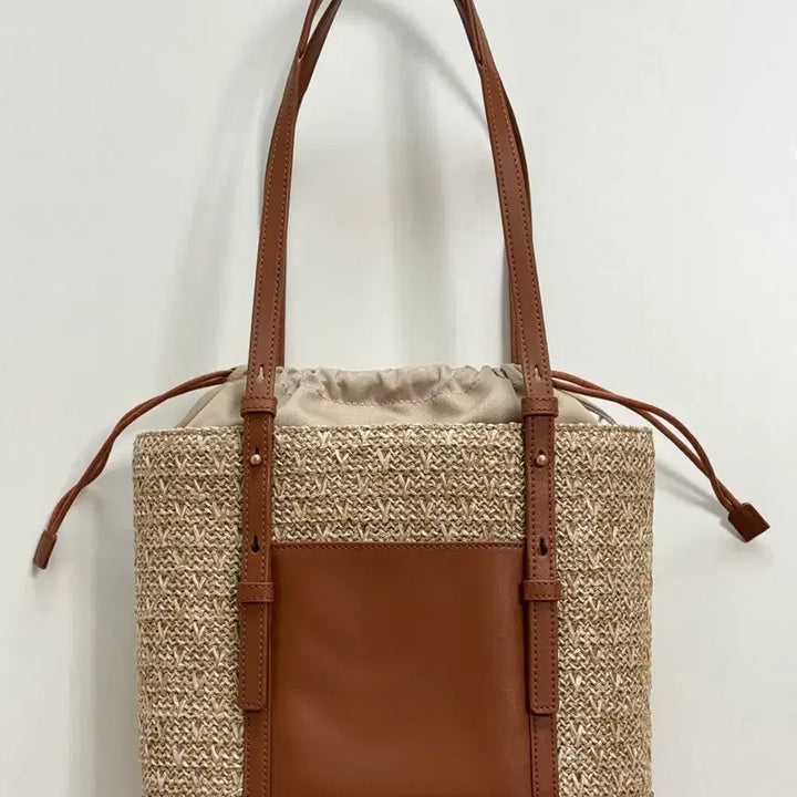 [BUNJANG] Couronne Ette De Rafia Shoulder Bag 30 Brown / (새상품) 쿠론 에떼 드 라피아 숄더백 26 브라운색