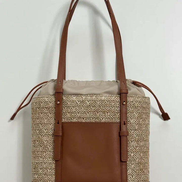 [BUNJANG] Couronne Ette De Rafia Shoulder Bag 30 Brown / (새상품) 쿠론 에떼 드 라피아 숄더백 26 브라운색