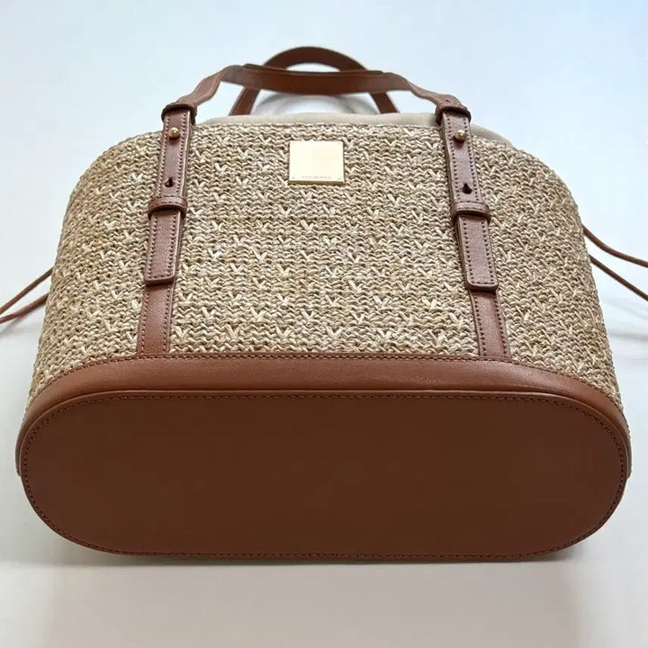 [BUNJANG] Couronne Ette De Rafia Shoulder Bag 30 Brown / (새상품) 쿠론 에떼 드 라피아 숄더백 26 브라운색