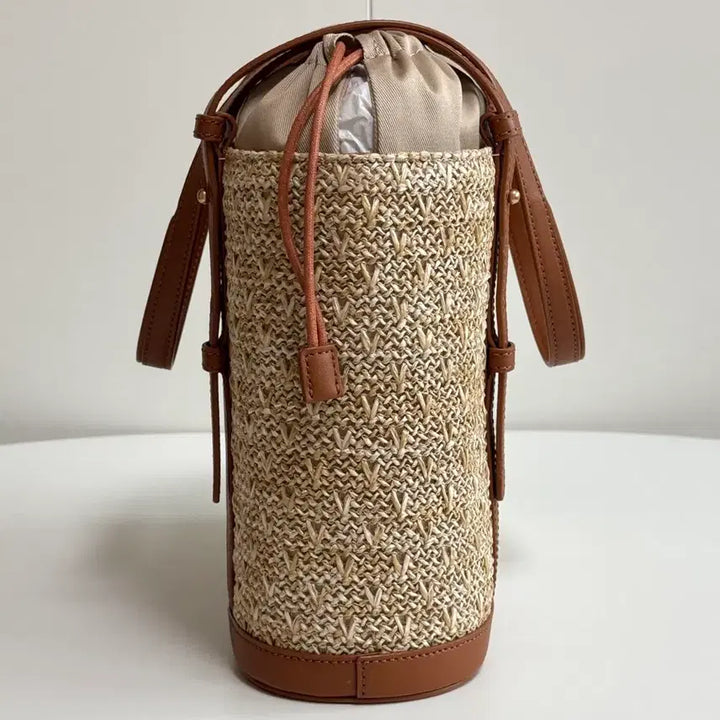 [BUNJANG] Couronne Ette De Rafia Shoulder Bag 30 Brown / (새상품) 쿠론 에떼 드 라피아 숄더백 26 브라운색