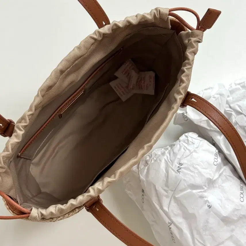 [BUNJANG] Couronne Ette De Rafia Shoulder Bag 30 Brown / (새상품) 쿠론 에떼 드 라피아 숄더백 26 브라운색
