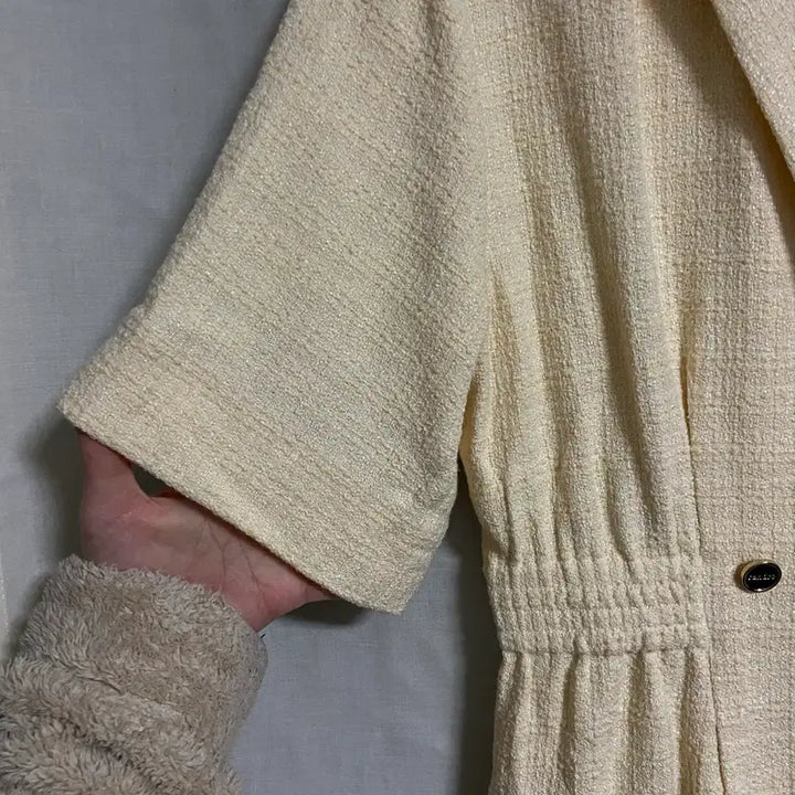[BUNJANG] SANDRO Tweed Gold Button Dress / 새상품 SANDRO 산드로 트위드 금장 원피스 (38)