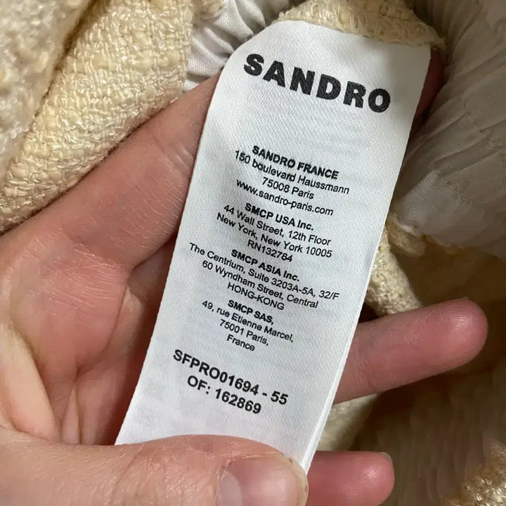 [BUNJANG] SANDRO Tweed Gold Button Dress / 새상품 SANDRO 산드로 트위드 금장 원피스 (38)