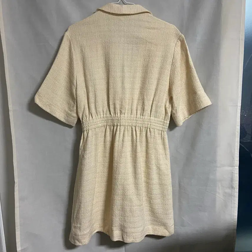 [BUNJANG] SANDRO Tweed Gold Button Dress / 새상품 SANDRO 산드로 트위드 금장 원피스 (38)