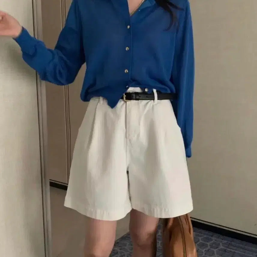 [BUNJANG] pyt Prettymong Half Pants White S / (새상품)pyt 프리티영띵 하프팬츠