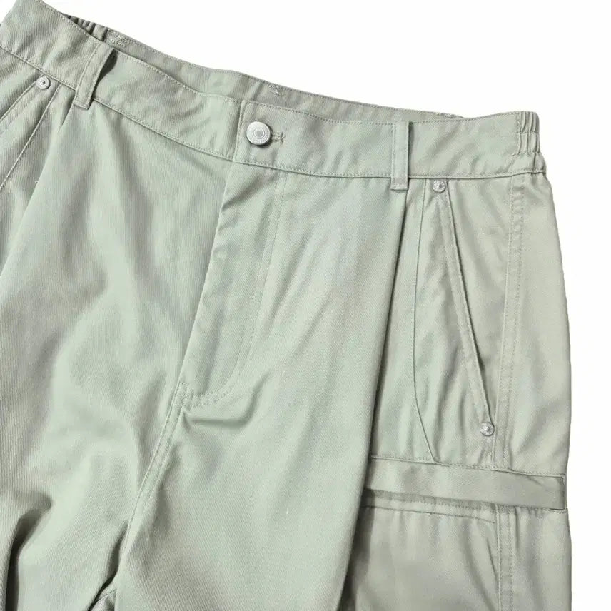 [BUNJANG] KIMUUE Cargo Parachute Pants / 키뮤어 카고 파라슈트 카키베이지 d307