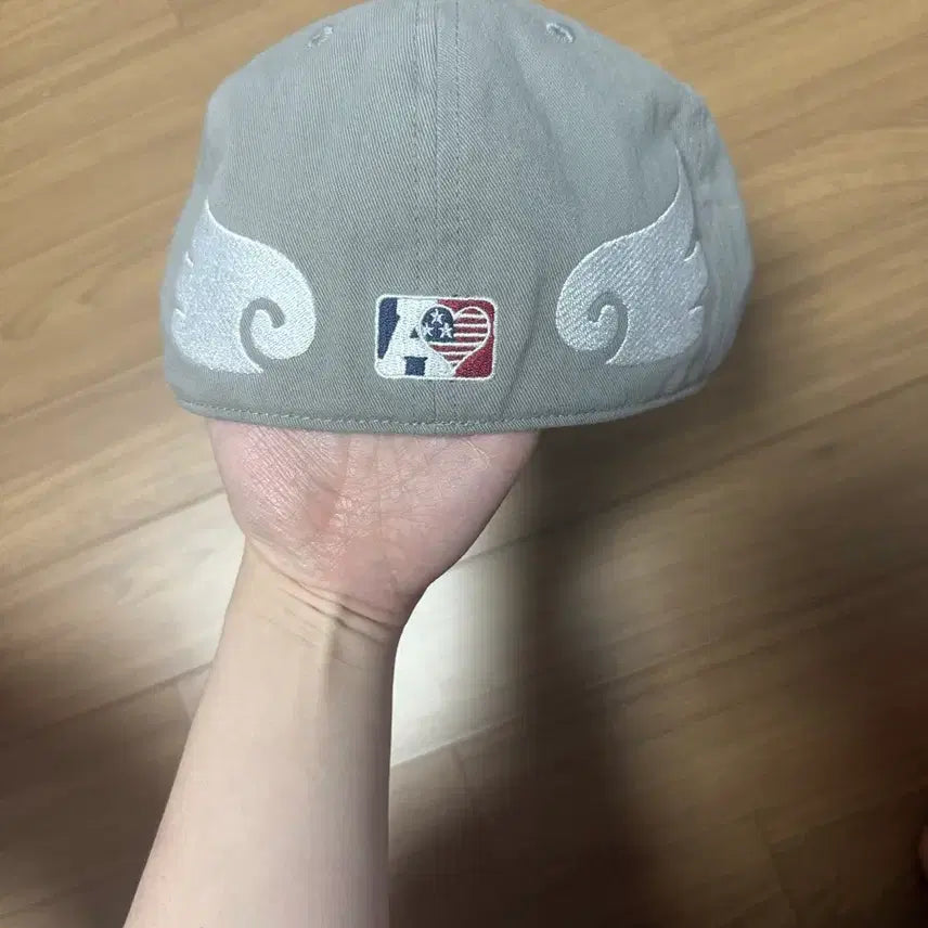 [SOLD OUT] aeae symbol angel wing cap 그레이