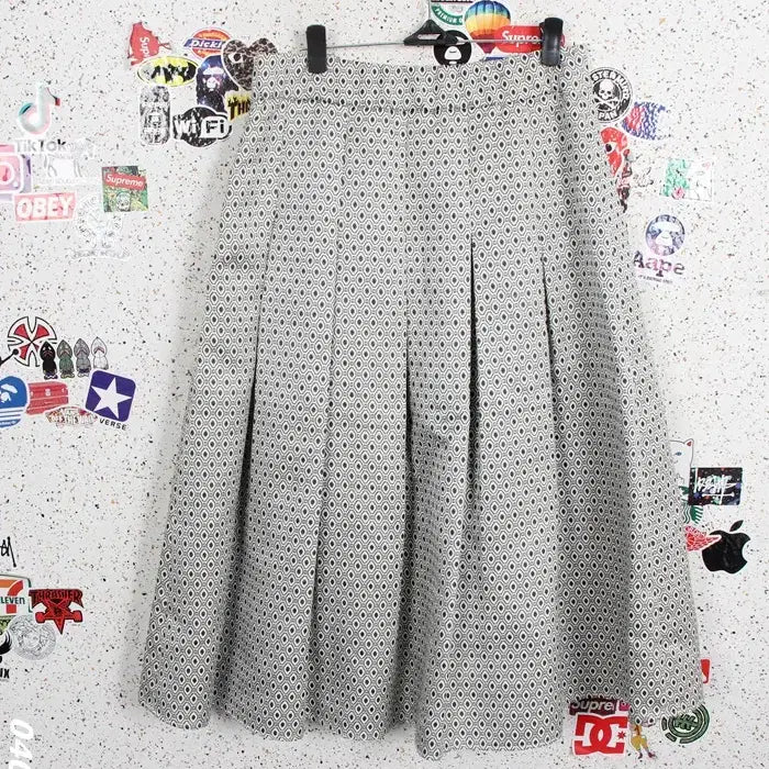[BUNJANG] Cacharel Dot Pattern Pleated Skirt / 여성66 / 까사렐 도트패턴 주름 스커트WT 11-29