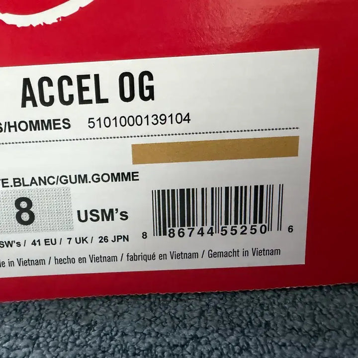 [BUNJANG] Es Accel OG White Sneakers / Es accel og 화이트 보드화 260