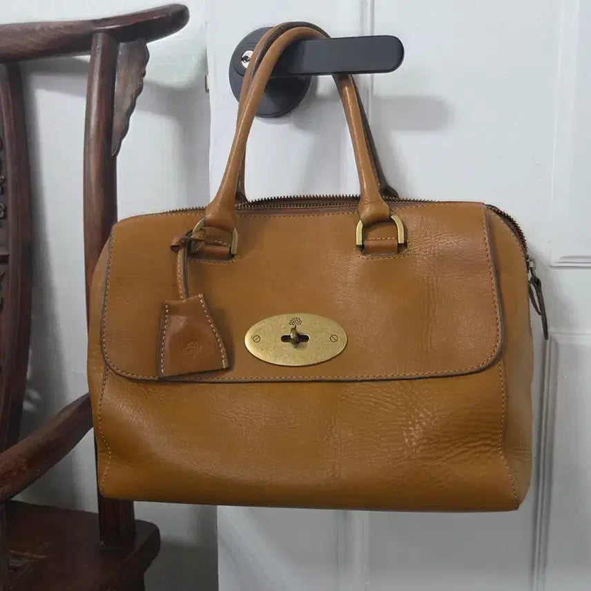 [BUNJANG] Mulberry Brown Leather Tote Bag / 멀버리 브라운 레더 토트백