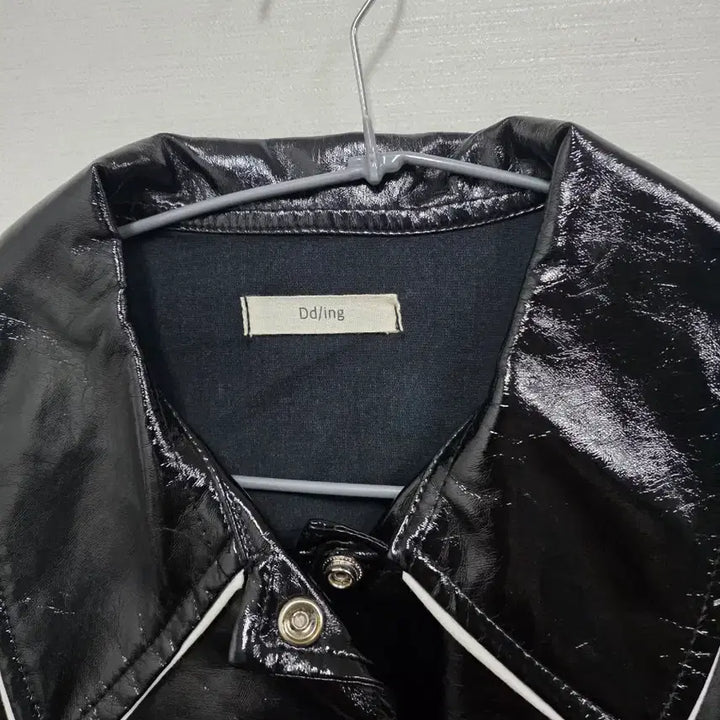 [BUNJANG] 3drting Black Enamel Baseball Jacket / 3drting 블랙 에나멜 야구 점퍼(