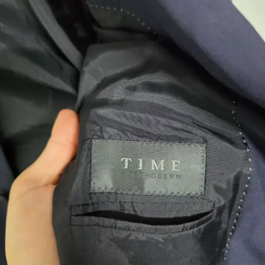 [BUNJANG] Time Homme Blazer Jacket (Navy) / 타임 옴므 블레이져 자켓 50