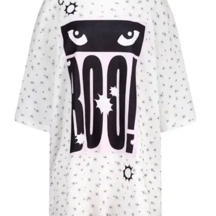 [SOLD OUT] 샵페어리 플라워 와플 탑 반팔 화이트 아이보리