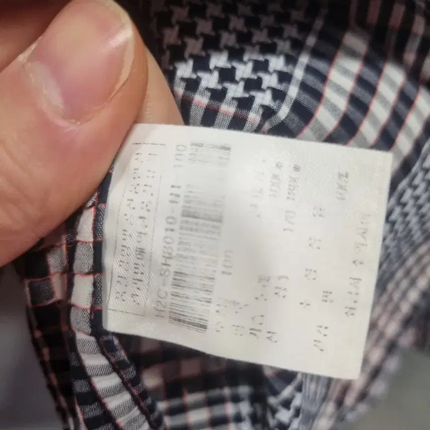[BUNJANG] Lee Dong Soo Check Pattern Shirt / 이동수  체크 남방 100