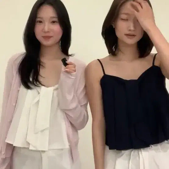 [SOLD OUT] 새상품)르베인 Kitten sleeveless blouse(Ivory)M