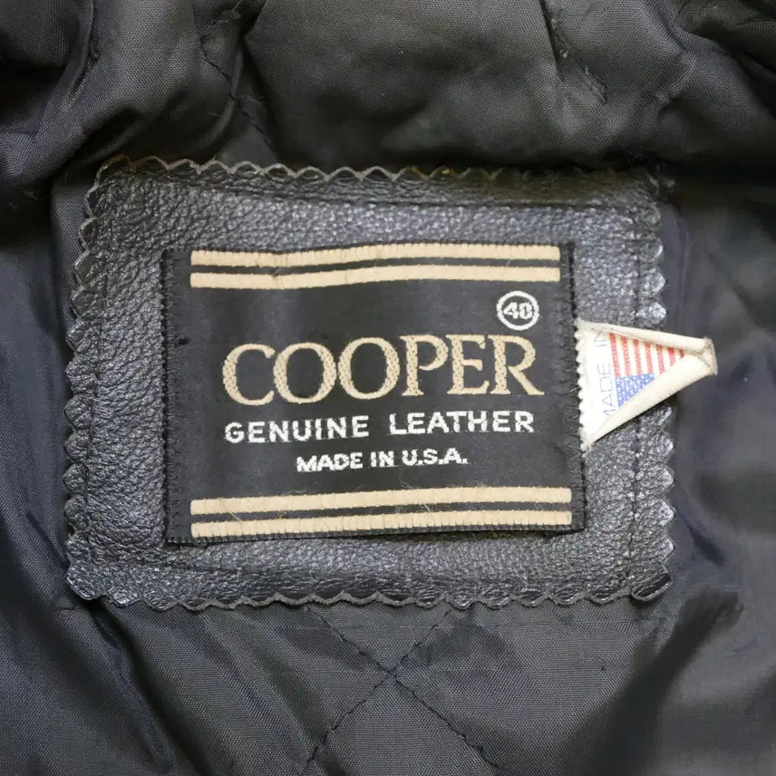 [BUNJANG] COOPER Double Riders Leather Jacket / [L] Made in U.S.A 쿠퍼 COOPER 더블 라이더 자켓