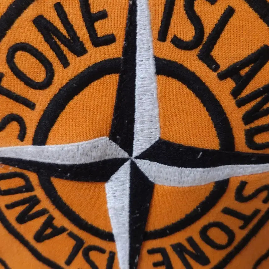 [BUNJANG] Stone Island Orange Hoodie / 스톤아일랜드 오렌지색 후드티 공용