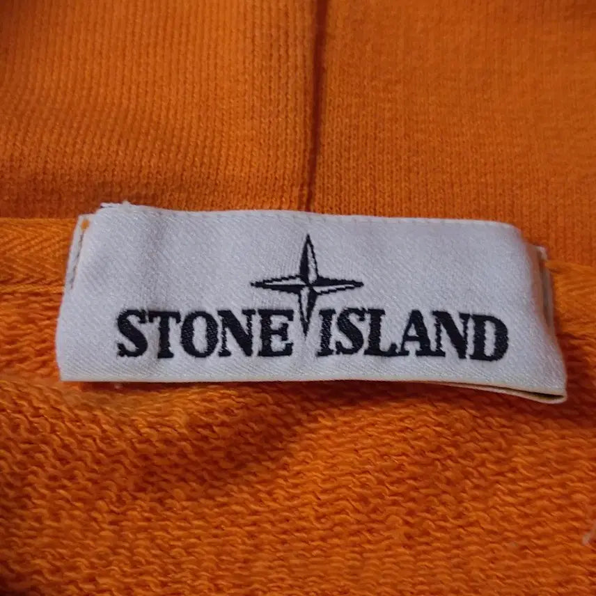 [BUNJANG] Stone Island Orange Hoodie / 스톤아일랜드 오렌지색 후드티 공용