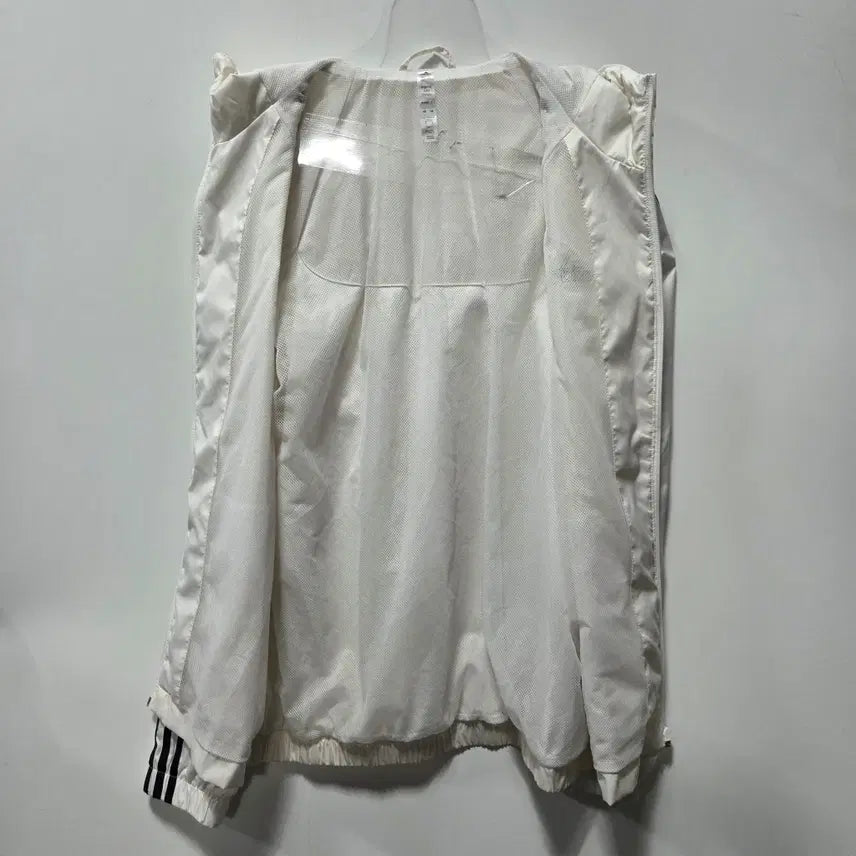 [BUNJANG] Adidas 3S Windbreaker Jacket / 아디다스 화이트 삼선 3S 윈드브레이커 L 26041703