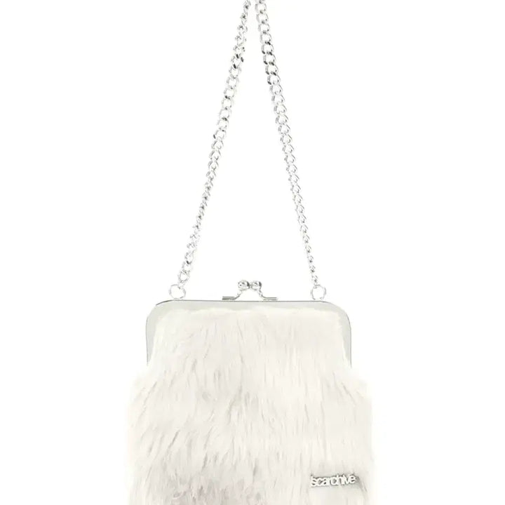 [BUNJANG] Wsc Archive Fluffy Mini Bag - White / Wsc archive fluffy mini bag white