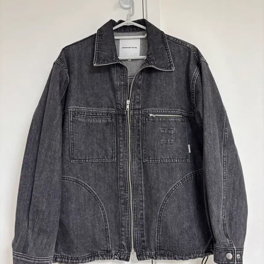 [SOLD OUT] 에스피오나지 흑청 데님 트러커 자켓 L