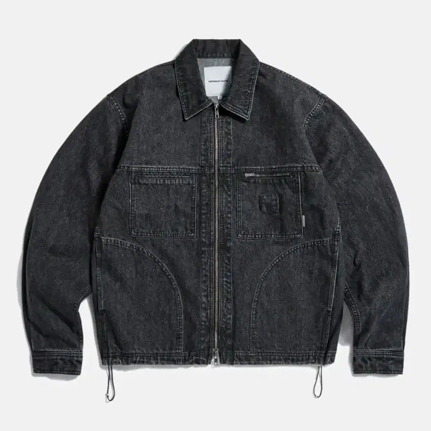 [SOLD OUT] 에스피오나지 흑청 데님 트러커 자켓 L