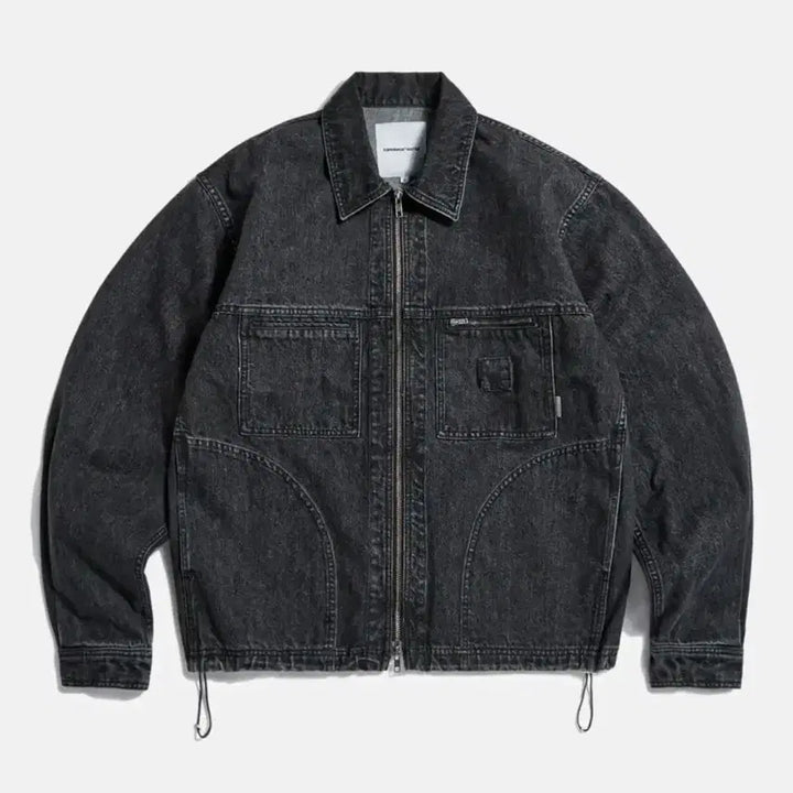 [SOLD OUT] 에스피오나지 흑청 데님 트러커 자켓 L