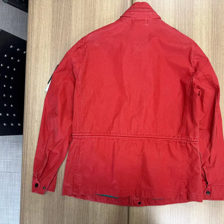 [BUNJANG] Stone Island Red Nylon Windbreaker Jacket / 스톤아일랜드(Stone Island)  레드 컬러 나일론 점퍼