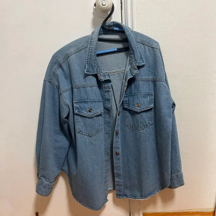 [BUNJANG] Denim Long Sleeve Shirt / 데님 청 셔츠 상의 긴팔