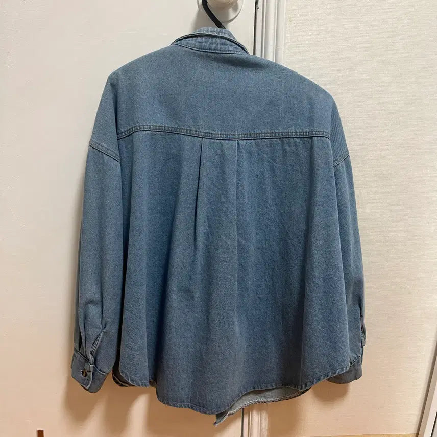 [BUNJANG] Denim Long Sleeve Shirt / 데님 청 셔츠 상의 긴팔