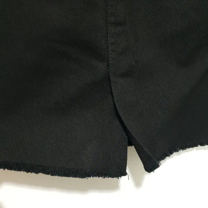 [BUNJANG] Black Denim Slit Skirt L / 블랙 데님 트임 스커트 L_S1697