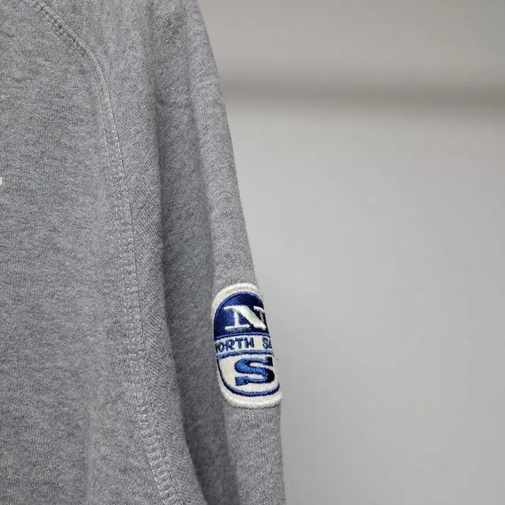[BUNJANG] North Sail Gray Printed Hoodie / 노스세일 회색 프린팅 후드티 공용가능