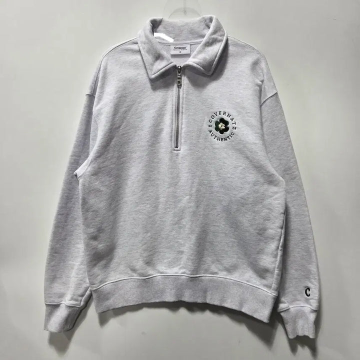 [SOLD OUT] 커버낫 클로버 카라 하프 집업 맨투맨 S 26041713