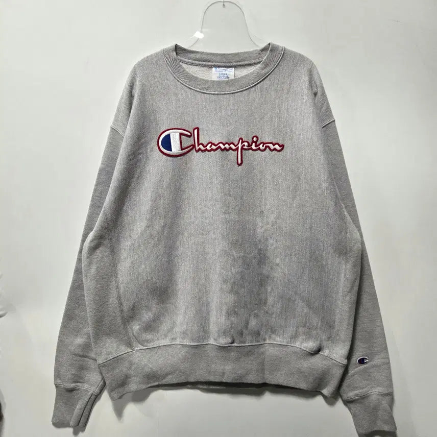 [BUNJANG] Champion Gray Reverse Weave Fleece Sweatshirt / 챔피온 그레이 리버스 위브 기모 맨투맨 L 26041714