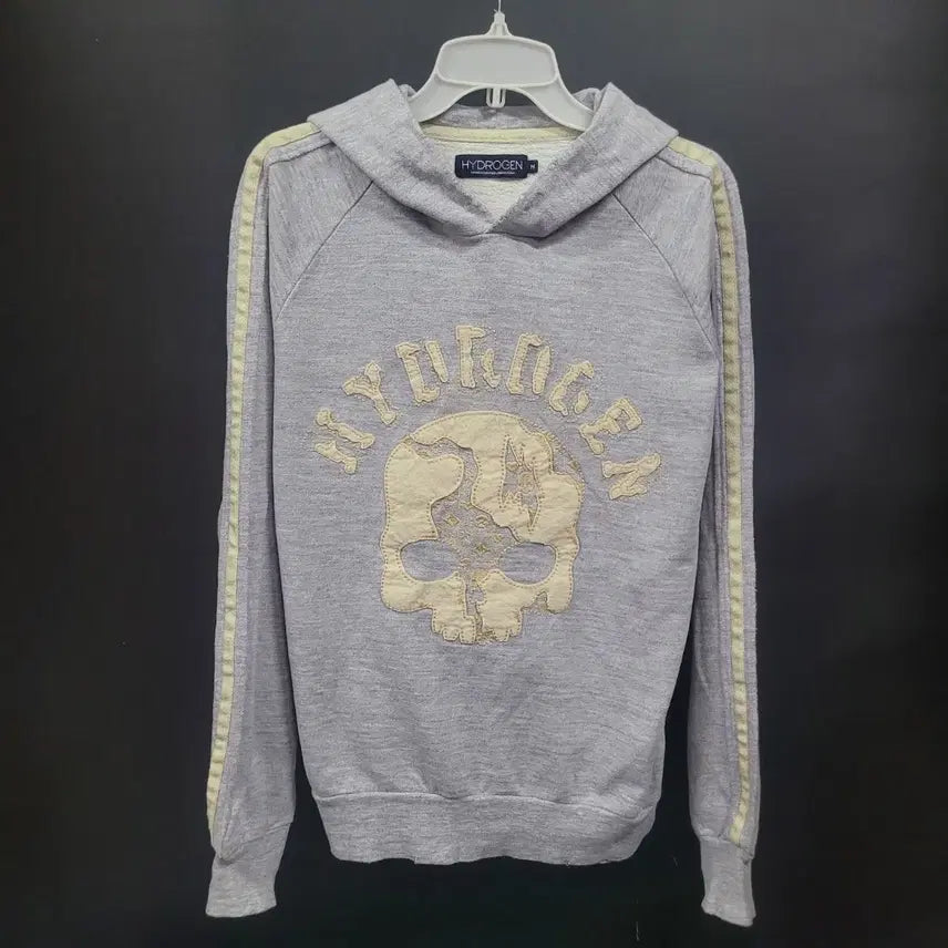 [BUNJANG] Hydrogen Vintage Skull Hoodie / HYDROGEN DAMAGE SKULL 하이드로겐 빈티지 스컬 후드