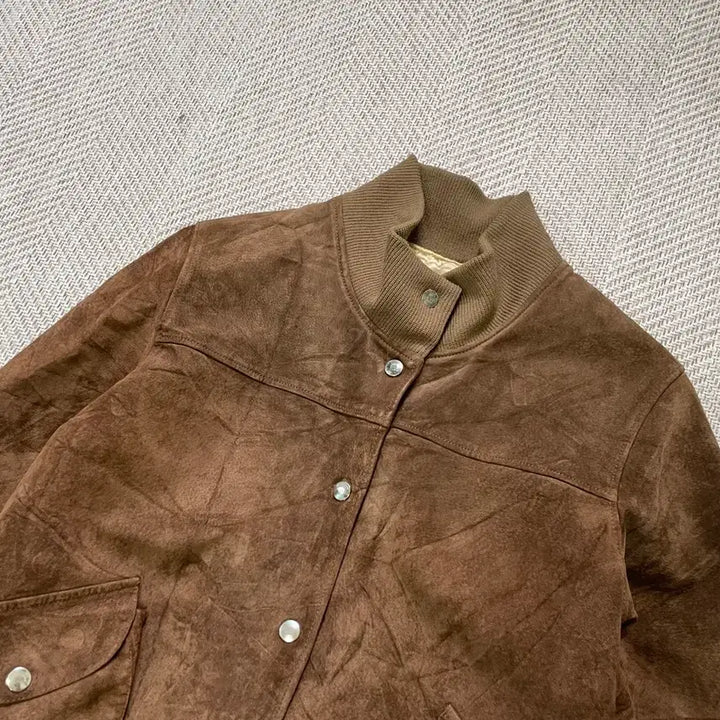 [BUNJANG] Vintage Suede Harrington Bomber Jacket / 빈티지 스웨이드 해링턴 봄버 자켓